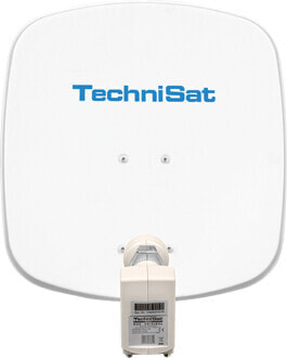 TechniSat DigiDish 45 - 10.7 - 12.75 GHz - 950 - 1950 / 1100 - 2150 MHz - 32.2 dBi - White - Aluminium - 45 cm