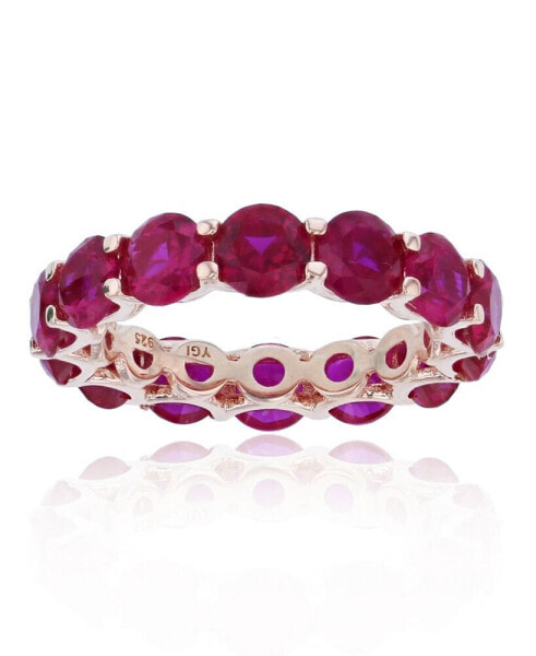 Кольцо Macy's Red Eternity Band Crystal Glow