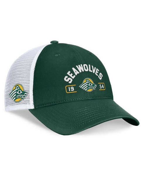 Men's Green/White Alaska Anchorage Seawolves Free Kick Trucker Adjustable Hat