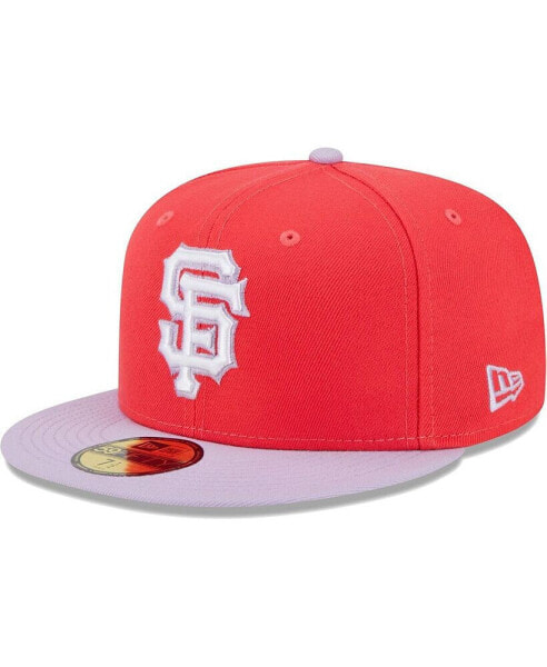 Men's Red, Lavender San Francisco Giants Spring Color Two-Tone 59FIFTY Fitted Hat