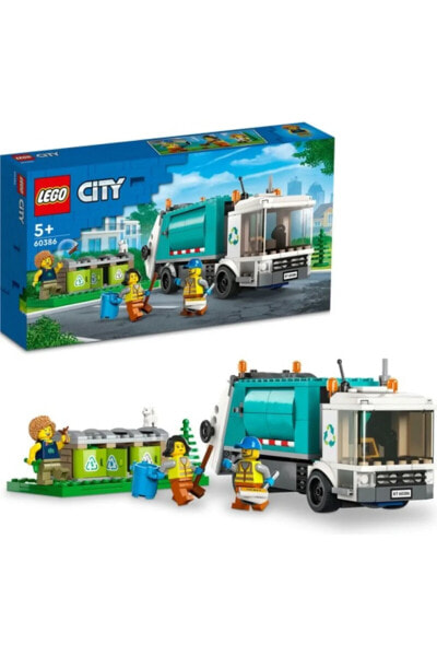 Конструктор пластиковый Lego City Geri Dönüşüm Kamyonu 60386 - Набор для создания игрушек для детей от 5 лет (261 деталь)