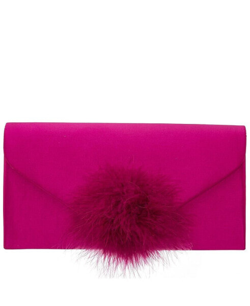 Envelope Clutch with Pompom