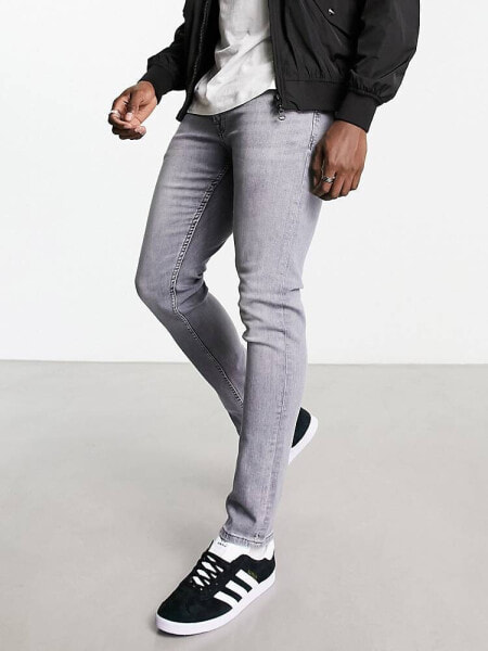 Only & Sons Loom slim fit jeans in grey wash 