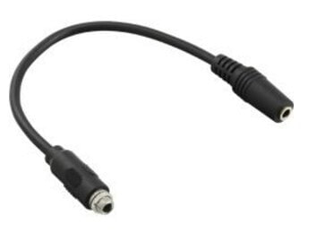 InLine Audio adapter cable - 3.5mm Stereo male/female with thread - 0.6m