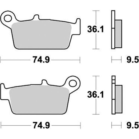 MOTO-MASTER Ajp 091821 Sintered Brake Pads