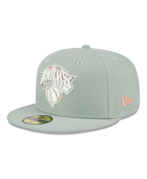 Men's Green New York Knicks Springtime Camo 59FIFTY Fitted Hat