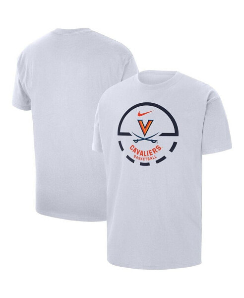 Men's White Virginia Cavaliers Free Throw Basketball T-shirt