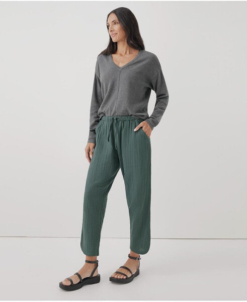 Women's Coastal Double Gauze Tapered Pull-On Pant