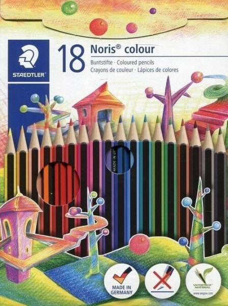 Цветные карандаши STAEDTLER Noris Colour Wopex 18 цветов