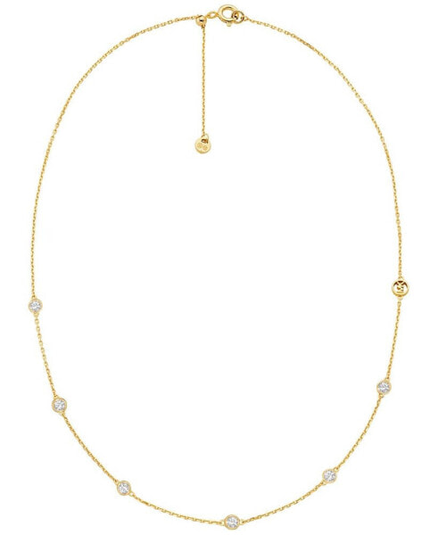 Michael Kors gold-Tone or Silver-Tone Sterling Silver Station Necklace