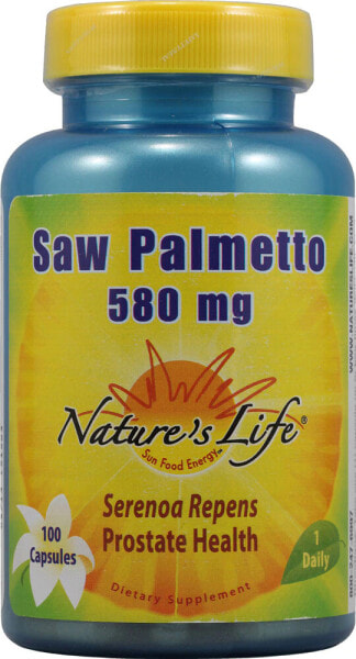 Nature's Life Saw Palmetto Экстракт пальметты 580 мг 100 капсул