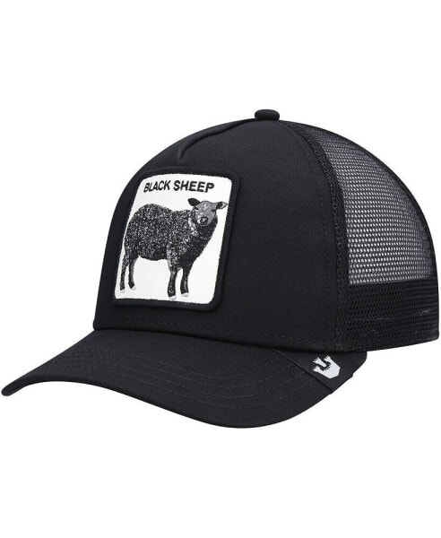 Men's Black Black Sheep Trucker Snapback Hat