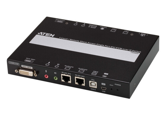 ATEN CN9600-AT-G - 1920 x 1200 pixels - Ethernet LAN - 5.55 W - Black