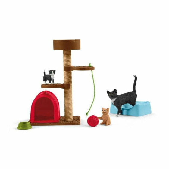 Игровой набор Schleich cute cats Plastic Cats Playtime [Playtime for cute cats] (Время игры для милых кошек)