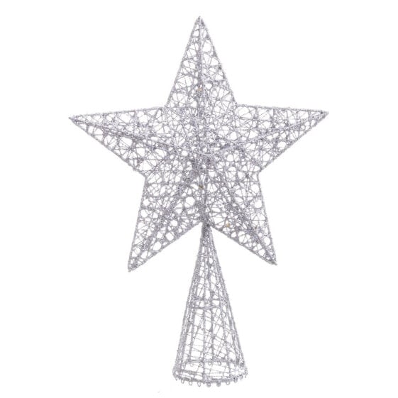 Рождественская звезда Серебристый Металл 20 x 6 x 28 cm
