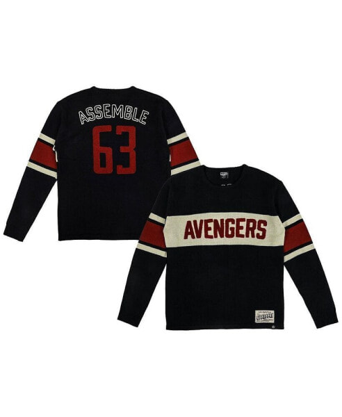 Men's Navy Avengers Logo Varsity Sweater