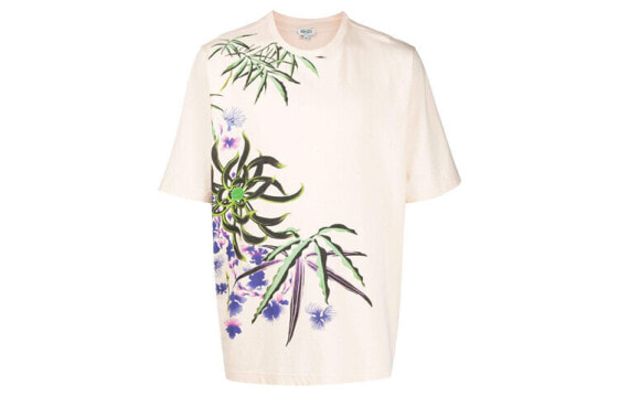 Футболка KENZO Plant Flower Print MAIZE PINK