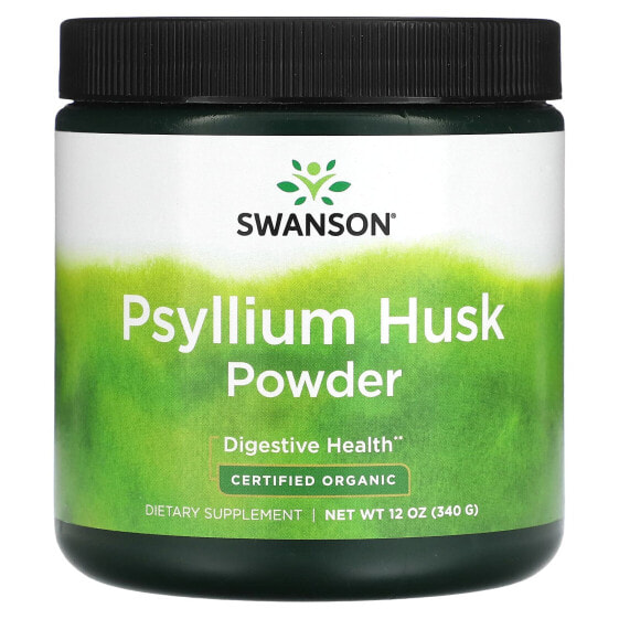 Клетчатка в порошке Psyllium Husk, 12 унций (340 г) - Swanson