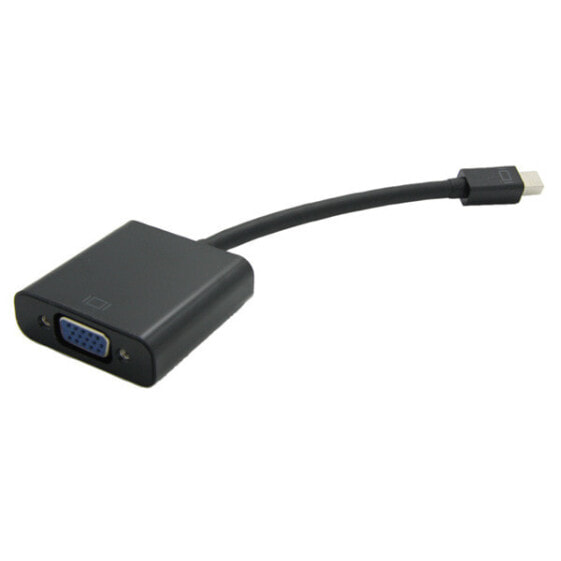 VALUE Cableadapter - Mini DP M - VGA F - 150 m - VGA (D-Sub) - Mini DisplayPort - Male - Female - Black