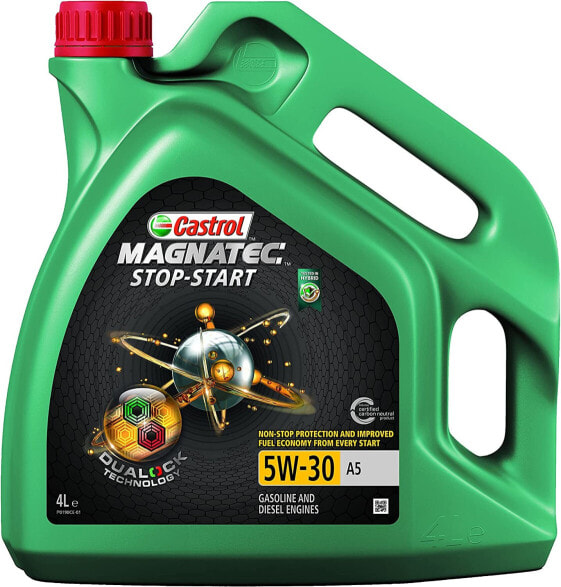 Castrol 15CA43 Magnatec Stop-Start 5W-30 A5 Motoröl, 4 Liter