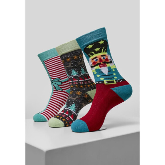 URBAN CLASSICS Christmas Nutcracker socks 3 pairs