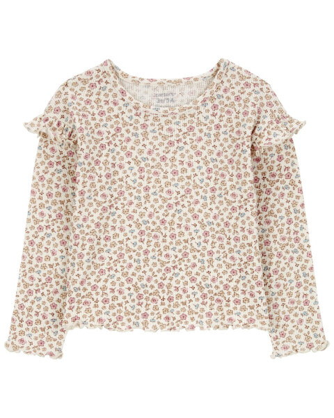 Toddler Floral Thermal Tee 4T