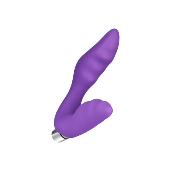 Analvibrator mit Dammreizer aus Silikon, 14 cm