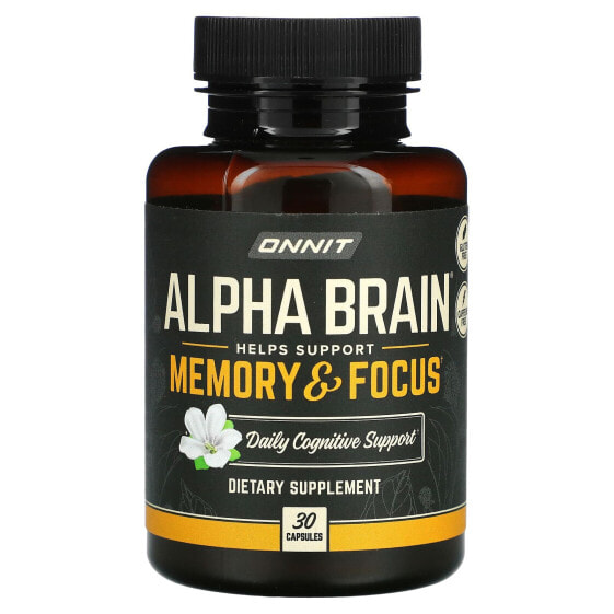 Витамины для улучшения памяти Onnit Alpha Brain, 90 капсул