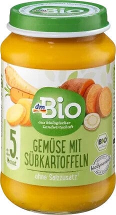 Gemüse mit Süßkartoffeln ab dem 5. Monat, Demeter, 190 g