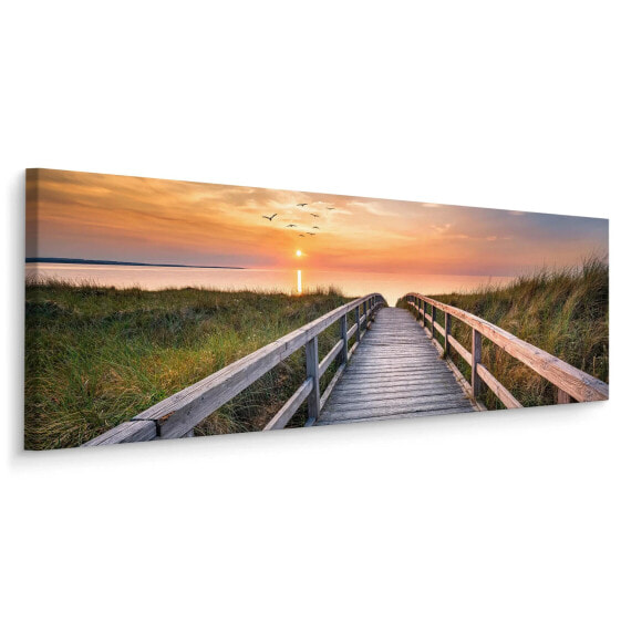 Картина на холсте Panoramabild Sonnenuntergang Natur 3D от Muralo