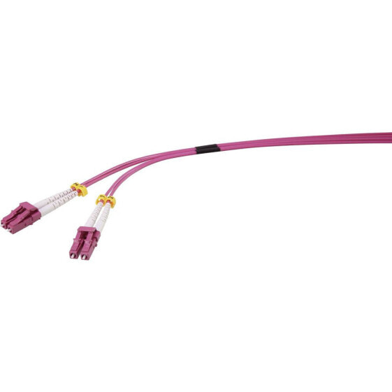 Renkforce RF-4738838 Glasfaser LWL Anschlusskabel[1x LC-Stecker - 1x LC-Stecker] 50/125µ - Multimode fiber - 2 m