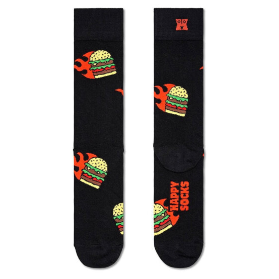 Носки полувысокие Happy Socks Flaming Burger