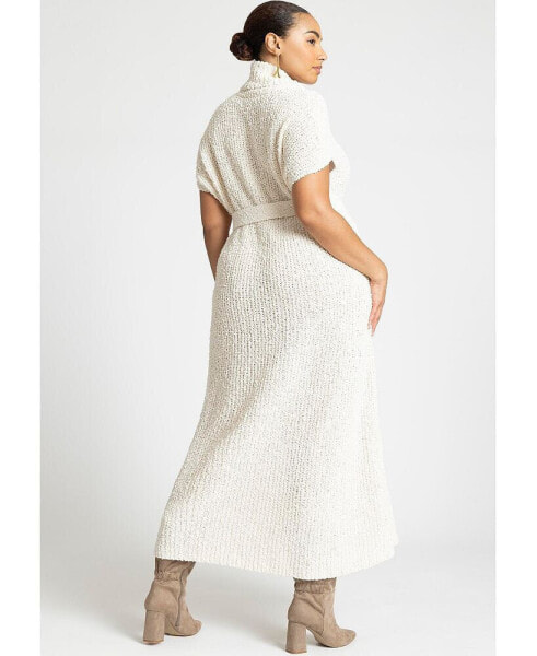 Plus Size Cocoon Sweater Dress