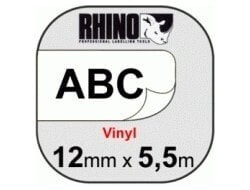 Dymo IND Durable Vinyl Labels - 12mm x 5,5m - Black on white - 1 pc(s) - Multicolour - Direct thermal - Vinyl - -40 - 80 °C