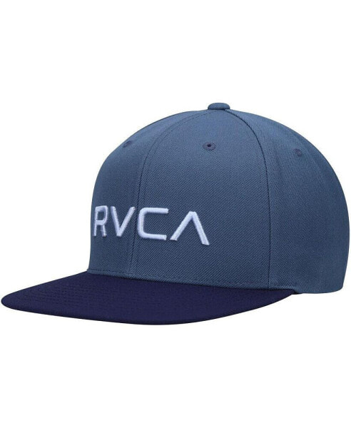 Men's Blue and Navy Twill II Snapback Hat