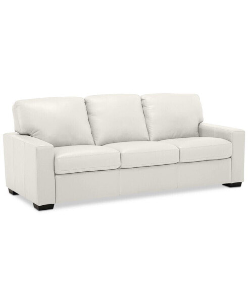 Ennia 82" Leather Sofa, Created for Macy's