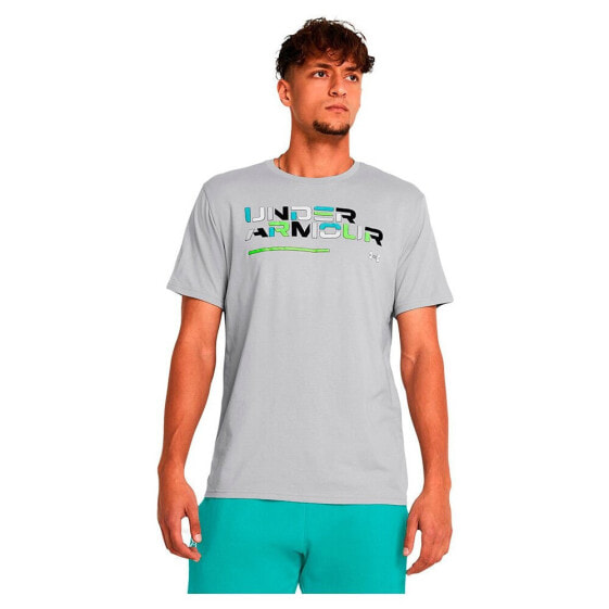 UNDER ARMOUR Colorblock Wordmark short sleeve T-shirt