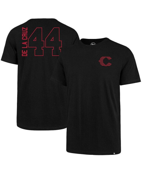 Men's Elly De La Cruz Black Cincinnati Reds Name and Number T-shirt