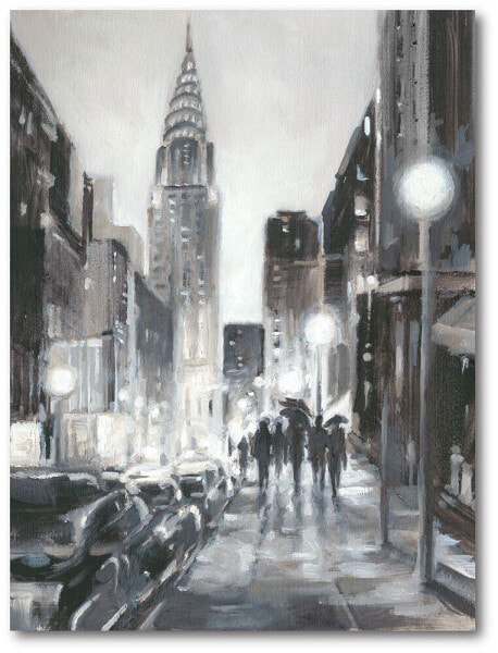 Illuminated Streets II Gallery-Wrapped Canvas Wall Art - 16" x 20"
