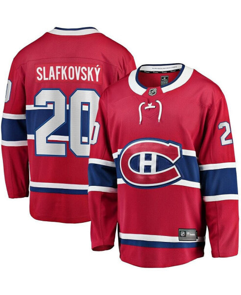 Men's Juraj Slafkovsky Red Montreal Canadiens Home Premier Breakaway Player Jersey