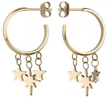 Gold plated earrings Multi Star Charm MUSEG-J217