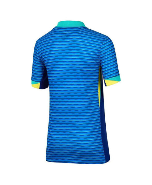 Big Boys and Girls Blue Brazil National Team 2024 Away Stadium Replica Jersey