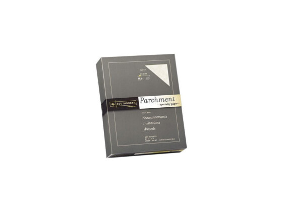 Southworth 984C Parchment Specialty Paper, 24 lbs., 8-1/2 x 11, Ivory, 500/Box