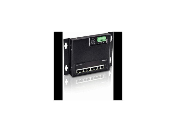 TRENDnet 8-Port Industrial Gigabit Poe+ Wall-Mounted Front Access Switch, 8X Gig