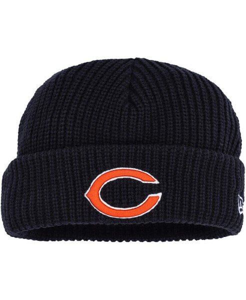 Men's Navy Chicago Bears Fisherman Skully Cuffed Knit Hat