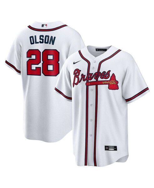 Men's Matt Olson White Atlanta Braves Home Replica Player Jersey