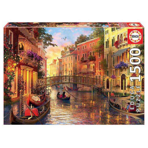 EDUCA BORRAS Sunset In Venice Puzzle 1500 Pieces