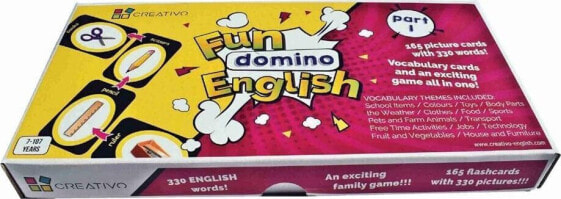 Настольная игра "Creativo Fun English Domino part I" для детей - Логическая