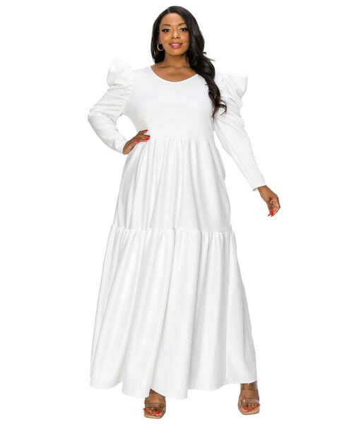 Plus Size Isabel Tiered Maxi Dress