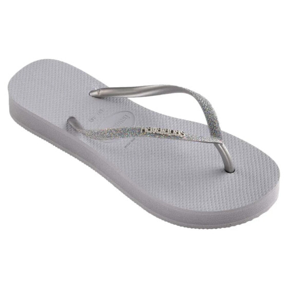 HAVAIANAS Slim Flatform Glitter Flip Flops